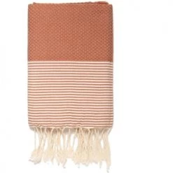Febronie Décoration De Jardin Fouta En Coton 100x200 Terracotta