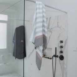 Febronie Décoration De Jardin Fouta En Coton 100x200 Vert D'eau, Rose Pâle 13 Febronie Décoration De Jardin Fouta En Coton 100x200 Vert D'eau, Rose Pâle -Gants de toilette Soldes fouta en coton 100x200 vert d eau rose pale 5