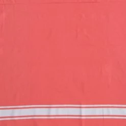 Febronie Décoration De Jardin Fouta En Coton Bande Blanche 100x200 Orange Corail -Gants de toilette Soldes fouta en coton bande blanche 100x200 orange corail 5