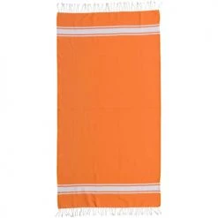 Febronie Décoration De Jardin Fouta En Coton Bande Blanche 100x200 Orange Mandarine 12 Febronie Décoration De Jardin Fouta En Coton Bande Blanche 100x200 Orange Mandarine -Gants de toilette Soldes fouta en coton bande blanche 100x200 orange mandarine 4