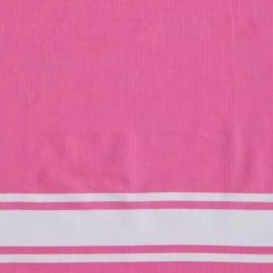 Febronie Décoration De Jardin Fouta En Coton Bande Blanche 100x200 Rose Malabar -Gants de toilette Soldes fouta en coton bande blanche 100x200 rose malabar 5