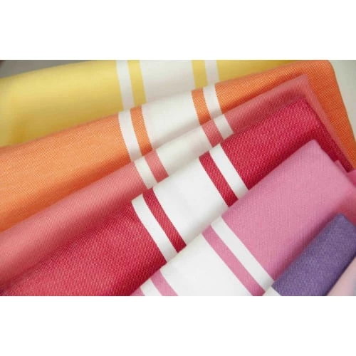 Febronie Décoration De Jardin Fouta En Coton Bande Blanche 100x200 Rouge 5 Febronie Décoration De Jardin Fouta En Coton Bande Blanche 100x200 Rouge – Image 3