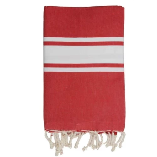 Febronie Décoration De Jardin Fouta En Coton Bande Blanche 100x200 Rouge 3 Febronie Décoration De Jardin Fouta En Coton Bande Blanche 100x200 Rouge