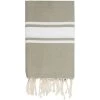 Febronie Décoration De Jardin Fouta En Coton Bande Blanche 100x200 Taupe Clair 2 Febronie Décoration De Jardin Fouta En Coton Bande Blanche 100x200 Taupe Clair -Gants de toilette Soldes fouta en coton bande blanche 100x200 taupe clair