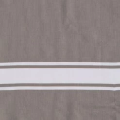 Febronie Décoration De Jardin Fouta En Coton Bande Blanche 100x200 Taupe Clair -Gants de toilette Soldes fouta en coton bande blanche 100x200 taupe clair 5
