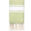 Febronie Décoration De Jardin Fouta En Coton Bande Blanche 100x200 Vert Amande 2 Febronie Décoration De Jardin Fouta En Coton Bande Blanche 100x200 Vert Amande -Gants de toilette Soldes fouta en coton bande blanche 100x200 vert amande