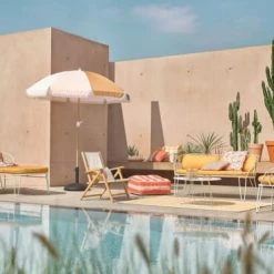 Maisons Du Monde Accessoires Et Serviettes De Plage  Fouta En Coton Motif Floral écru Et Vieux Rose 100x170 -Gants de toilette Soldes fouta en coton motif floral ecru et vieux rose 100x170 1000 1 14 222480 4