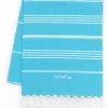LeStoff France Accessoires Et Serviettes De Plage  Fouta En Coton Peigné BIO Aqua 95 X 180 Cm -Gants de toilette Soldes fouta en coton peigne bio aqua 95 x 180 cm