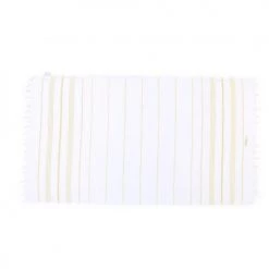 LeStoff France Accessoires Et Serviettes De Plage  Fouta En Coton Peigné BIO Bouton D'Or 95 X 180 Cm -Gants de toilette Soldes fouta en coton peigne bio bouton d or 95 x 180 cm 4