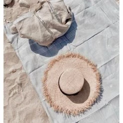 LeStoff France Accessoires Et Serviettes De Plage  Fouta En Coton Peigné BIO Grise Argenté 95 X 180 Cm -Gants de toilette Soldes fouta en coton peigne bio grise argente 95 x 180 cm 4