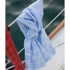 LeStoff France Accessoires Et Serviettes De Plage  Fouta En Coton Peigné BIO Maya 95 X 180 Cm -Gants de toilette Soldes fouta en coton peigne bio maya 95 x 180 cm 3