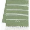 LeStoff France Accessoires Et Serviettes De Plage Fouta En Coton Peigné BIO Olive 95 X 180 Cm 1 LeStoff France Accessoires Et Serviettes De Plage Fouta En Coton Peigné BIO Olive 95 X 180 Cm -Gants de toilette Soldes fouta en coton peigne bio olive 95 x 180 cm