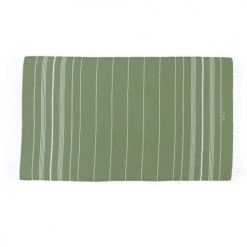 LeStoff France Accessoires Et Serviettes De Plage  Fouta En Coton Peigné BIO Olive 95 X 180 Cm -Gants de toilette Soldes fouta en coton peigne bio olive 95 x 180 cm 4