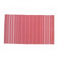 LeStoff France Accessoires Et Serviettes De Plage  Fouta En Coton Peigné BIO Rouge 95 X 180 Cm -Gants de toilette Soldes fouta en coton peigne bio rouge 95 x 180 cm 3