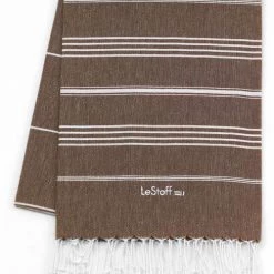 LeStoff France Accessoires Et Serviettes De Plage  Fouta En Coton Peigné BIO Terra 95 X 180 Cm