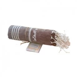 LeStoff France Accessoires Et Serviettes De Plage  Fouta En Coton Peigné BIO Terra 95 X 180 Cm -Gants de toilette Soldes fouta en coton peigne bio terra 95 x 180 cm 19