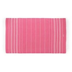 LeStoff France Accessoires Et Serviettes De Plage  Fouta En Coton Peigné Fuchsia 50 X 100 Cm -Gants de toilette Soldes fouta en coton peigne fuchsia 50 x 100 cm 9