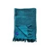 Le Comptoir De La Plage Accessoires Et Serviettes De Plage  Fouta Hammam éponge Bouclette Bleu Canard 150 X 180