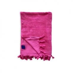 Le Comptoir De La Plage Accessoires Et Serviettes De Plage  Fouta Hammam éponge Bouclette Rose Fuchsia 150 X 180