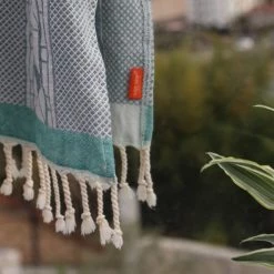 Maison Jean-Vier Décoration De Jardin Fouta Marine 90x160 Cm -Gants de toilette Soldes fouta marine 90x160 cm 3