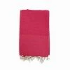 Le Comptoir De La Plage Accessoires Et Serviettes De Plage  Fouta Nid D'abeille Rose Framboise Maya 100 X 200