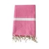 Le Comptoir De La Plage Accessoires Et Serviettes De Plage  Fouta Nid D'abeille Rose Melissa 100 X 200 -Gants de toilette Soldes fouta nid d abeille rose melissa 100 x 200