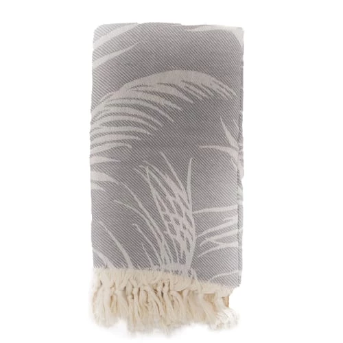 Fouta Futée Décoration De Jardin Fouta Palmiers 100% Coton Avec Franges Grise 100x180cm 3 Fouta Futée Décoration De Jardin Fouta Palmiers 100% Coton Avec Franges Grise 100x180cm