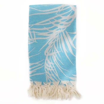 Fouta Futée Décoration De Jardin Fouta Palmiers 100% Coton Avec Franges Grise 100x180cm 7 Fouta Futée Décoration De Jardin Fouta Palmiers 100% Coton Avec Franges Grise 100x180cm – Image 5