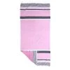 Naf Naf Accessoires Et Serviettes De Plage  Fouta Serviette De Plage Rose En Coton 90x170 Cm -Gants de toilette Soldes fouta serviette de plage rose en coton 90x170 cm
