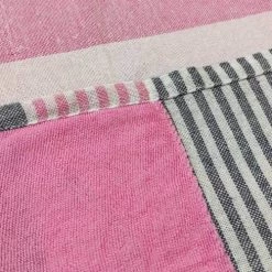 Naf Naf Accessoires Et Serviettes De Plage  Fouta Serviette De Plage Rose En Coton 90x170 Cm -Gants de toilette Soldes fouta serviette de plage rose en coton 90x170 cm 2