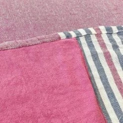 Naf Naf Accessoires Et Serviettes De Plage  Fouta Serviette De Plage Rose En Coton 90x170 Cm -Gants de toilette Soldes fouta serviette de plage rose en coton 90x170 cm 5