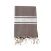 Le Comptoir De La Plage Accessoires Et Serviettes De Plage  Fouta Traditionnelle Beige Taupe Kozo 100 X 200
