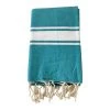 Le Comptoir De La Plage Accessoires Et Serviettes De Plage  Fouta Traditionnelle Bleue Azur Kozo 100 X 200 -Gants de toilette Soldes fouta traditionnelle bleue azur kozo 100 x 200 2