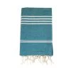 Le Comptoir De La Plage Accessoires Et Serviettes De Plage  Fouta Traditionnelle Kolora Lake Bleu Canard 100 X 200 -Gants de toilette Soldes fouta traditionnelle kolora lake bleu canard 100 x 200