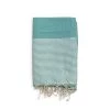 Le Comptoir De La Plage Accessoires Et Serviettes De Plage  Fouta Traditionnelle Mikanda Aqua 100x200 190g/m²