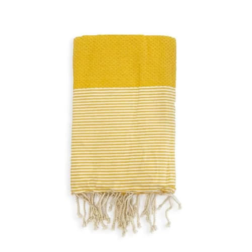 Le Comptoir De La Plage Accessoires Et Serviettes De Plage Fouta Traditionnelle Mikanda Tournesol 100x200 190g/m² 3 Le Comptoir De La Plage Accessoires Et Serviettes De Plage Fouta Traditionnelle Mikanda Tournesol 100x200 190g/m²