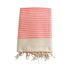 Le Comptoir De La Plage Accessoires Et Serviettes De Plage  Fouta Traditionnelle Yadara Pinky 100x200 190g/m²