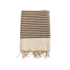 Le Comptoir De La Plage Accessoires Et Serviettes De Plage  Fouta Traditionnelle Yadara Taupe 100 X 200