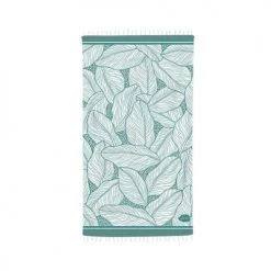 Maison Jean-Vier Accessoires Et Serviettes De Plage  Fouta Turquoise 90x160 Cm