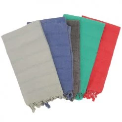 Fouta Futée Décoration De Jardin Fouta Vintage 100%coton Avec Franges Bleu Vieilli 95 X 170 Cm -Gants de toilette Soldes fouta vintage 100 coton avec franges bleu vieilli 95 x 170 cm 3