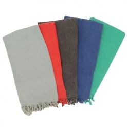 Fouta Futée Décoration De Jardin Fouta Vintage 100% Coton Avec Franges Noire 95x170cm -Gants de toilette Soldes fouta vintage 100 coton avec franges noire 95x170cm 2