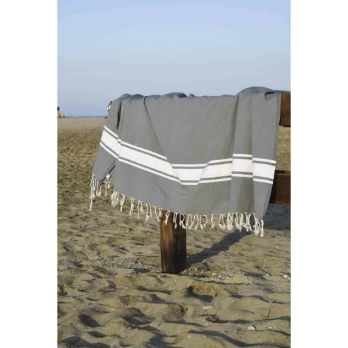 Febronie Décoration De Jardin Fouta XXL En Coton 200x200 Bleu Grec 8 Febronie Décoration De Jardin Fouta XXL En Coton 200x200 Bleu Grec – Image 6