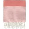Febronie Décoration De Jardin Fouta XXL En Coton 200x200 Orange Corail -Gants de toilette Soldes fouta xxl en coton 200x200 orange corail 7