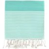 Febronie Décoration De Jardin Fouta XXL En Coton 200x200 Vert Turquoise -Gants de toilette Soldes fouta xxl en coton 200x200 vert turquoise