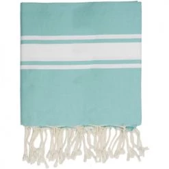 Febronie Décoration De Jardin Fouta XXL En Coton 200x200 Vert Turquoise