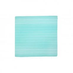 LeStoff France Accessoires Et Serviettes De Plage  Fouta XXL En Coton Peigné BIO Turquoise 200 X 200 Cm