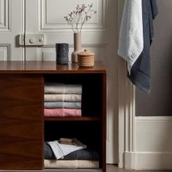 Carré Blanc Serviettes De Toilette Gant De Toilette Bouclette De Coton Biologique Fusain -Gants de toilette Soldes gant de toilette bouclette de coton biologique fusain 3