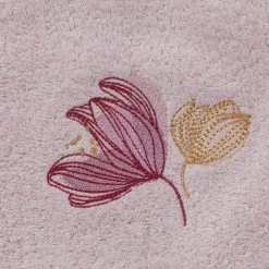 Carré Blanc Serviettes De Toilette Gant De Toilette Brodé Fleurs Nacre -Gants de toilette Soldes gant de toilette brode fleurs nacre 2