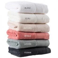 Carré Blanc Serviettes De Toilette Gant De Toilette Coton Biologique Lichen -Gants de toilette Soldes gant de toilette coton biologique lichen 2