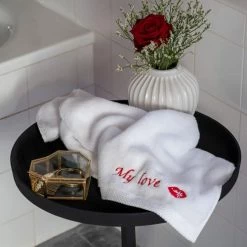 Carré Blanc Serviettes De Toilette Gant De Toilette Coton Blanc -Gants de toilette Soldes gant de toilette coton blanc 10